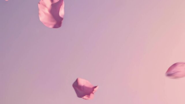 Soft pink petals drifting midair evoke tenderness dreams beauty delicacy desire transitional state fantasy atmosphere romantic gentle lifestyle fashion decor concept