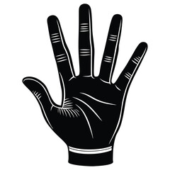 Hand Counting with Fingers Gesture Illustration