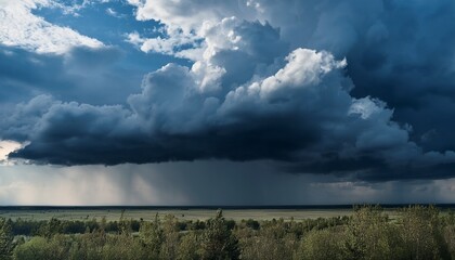 timelapse storm sky clouds with the rain