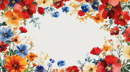 Elegant wedding invitation card background . Minimal hand painted watercolor Cosmos flowers texture template background. Design for wedding, vip cover, poster, rsvp moderncard.Valentine's Day