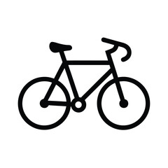 bike Icon in Simple Vector Style
