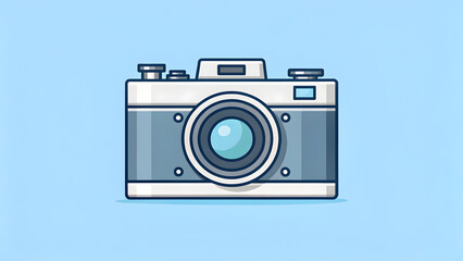 Vector digital photography flat style