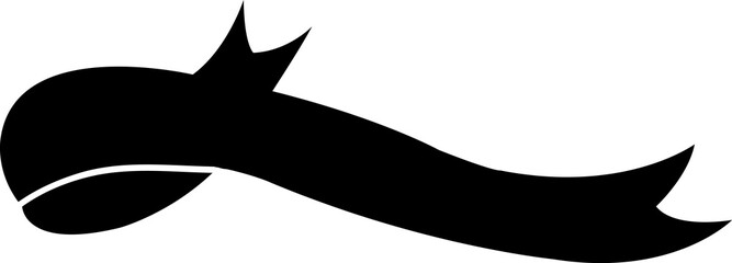 Banner ribbon clip art design on plain white transparent isolated background for card, shirt, hoodie, sweatshirt, apparel, tag, mug, icon, poster or badge