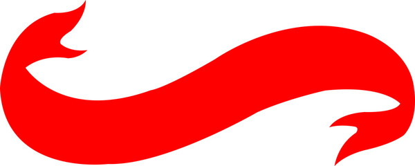 Banner ribbon clip art design on plain white transparent isolated background for card, shirt, hoodie, sweatshirt, apparel, tag, mug, icon, poster or badge