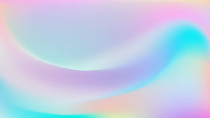Light pink blue gradient iridescent background. Rainbow colored