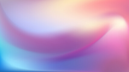 Light pink gradient iridescent background. Rainbow colored