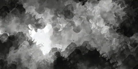 Black smoke on isolated white background. Texture overlays Abstract aromatherapy black smoke isolated white background. 