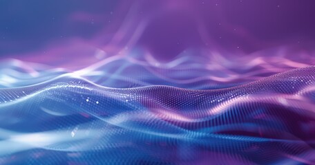 Ambient purlbe and blue AI background