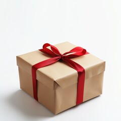 Obraz premium Gift box, tied with ribbon