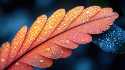 Bright feathers of birds. Multicolored feathers of a parrot