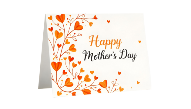 A colorful bouquet on a Happy Mother's Day card, symbolizing love and appreciation.
