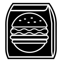 Delicious fast food vector icons featuring hamburgers, pizza, and cheeseburgers, perfect for lunch and dinner menu designs