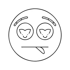 emoji icon, emoji vector illustration-simple illustration of emoji , perfect for emoji logos and icons