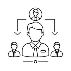 employees icon, employees vector illustration-simple illustration of employees , perfect for employees logos and icons