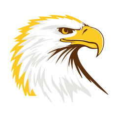 Realistic Bald Eagle Head Vector – American Patriotic Symbol Illustration