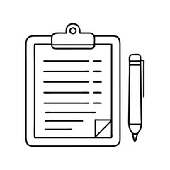 clipboard icon, clipboard vector illustration-simple illustration of clipboard , perfect for clipboard logos and icons