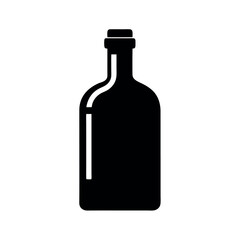 Isopropyl Alcohol Black Vector Silhouette