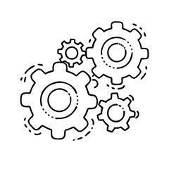 cogwheel group icon, cogwheel group vector illustration-simple illustration of cogwheel group , perfect for cogwheel group logos and icons
