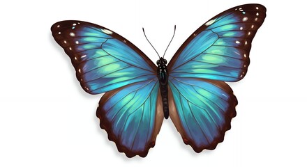 Blue Butterfly Illustration
