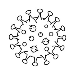 coronavirus icon, coronavirus vector illustration-simple illustration of coronavirus , perfect for coronavirus logos and icons