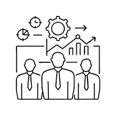 corporate management icon, corporate management vector illustration-simple illustration of corporate management , perfect for corporate management logos and icons