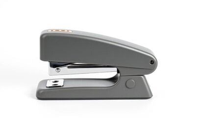 Gray Stapler on White Background (1)