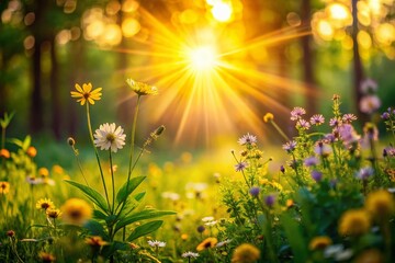 Summer Solstice: First Day of Summer, Bokeh Sunburst