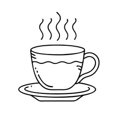 cup with steam icon, cup with steam vector illustration-simple illustration of cup with steam , perfect for cup with steam logos and icons