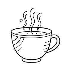 cup with steam icon, cup with steam vector illustration-simple illustration of cup with steam , perfect for cup with steam logos and icons