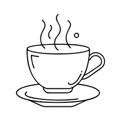 cup with steam icon, cup with steam vector illustration-simple illustration of cup with steam , perfect for cup with steam logos and icons