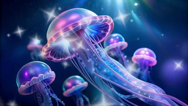 Spotted Jellyfish 4K stock video