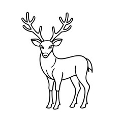 deer icon, deer vector illustration-simple illustration of deer , perfect for deer logos and icons