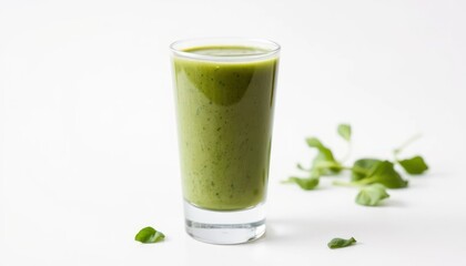 Green smoothie in glass (2)