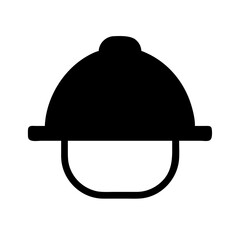 Firefighter Helmet Icon Vector Illustration