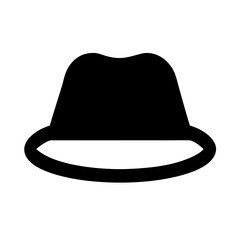 Fedora Hat Icon Vector Illustration