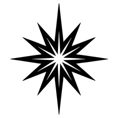 Fototapeta premium black and white compass