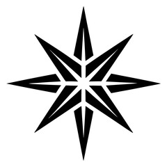 black and white compass