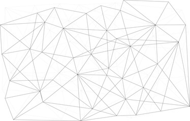 Abstract geometrical connected lines