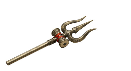 The trident of Lord Shiva isolated on transparent background, , Trishula, Trishul the symbol of Lord Shiva, PNG 