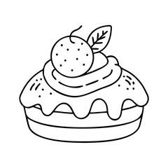 dessert icon, dessert vector illustration-simple illustration of dessert , perfect for dessert logos and icons