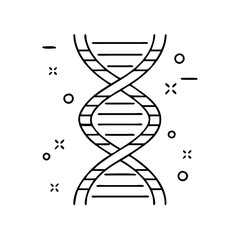 dna helix icon, dna helix vector illustration-simple illustration of dna helix , perfect for dna helix logos and icons