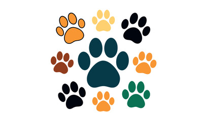 Fototapeta premium animal paw print