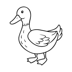 duck icon, duck vector illustration-simple illustration of duck , perfect for duck logos and icons