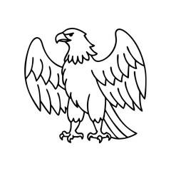 eagle icon, eagle vector illustration-simple illustration of eagle , perfect for eagle logos and icons