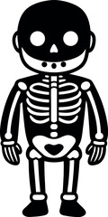 Cute Cartoon Skeleton