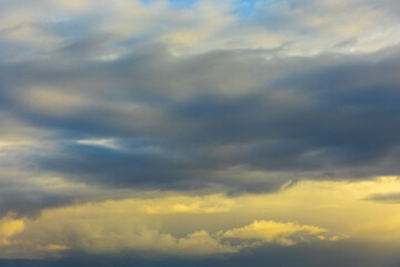 Beautiful abstract background of soft, thunderclouds