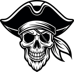Pirate Skull With Eyepatch