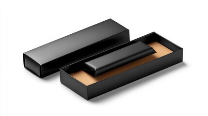 Display Box Mockup with Packing Template Isolated on White Background. Generative AI