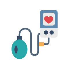 Blood Pressure Monitor Illustration for Healthcare and Wellness