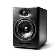 Obraz premium Studio monitor speaker close up on white background